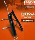 Pistola Engrasadora Bahco Pico Rígido Y Flexi 450grs Bod5450 - Imagen 3