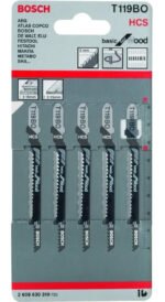 Hoja Sierra Caladora X 5 U Para Madera Y Curvas Bosch T119bo - Imagen 2