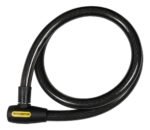 Candado Con Cable De Acero 12 Mm 1.5 Mt Crossmaster 9933435 Negro - Imagen 3
