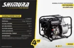 Motobomba De Agua 4 PLG Motor 9,0hp Centrifuga Riego Shimura - Imagen 2