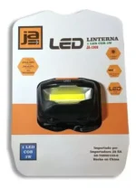 Linterna Vincha Minera Potente Led Cob De 3w Ja Ja-1909 Blanco Negro - Imagen 2