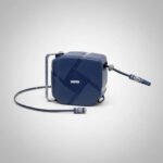 Rollo Porta Mangueras Automatico Riego (20m) Bremen 8700 Azul Oscuro - Imagen 3