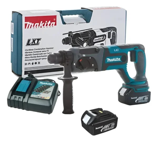 Rotomartillo Electroneumático Makita Dhr241rfe 18v 2 Bateria Verde