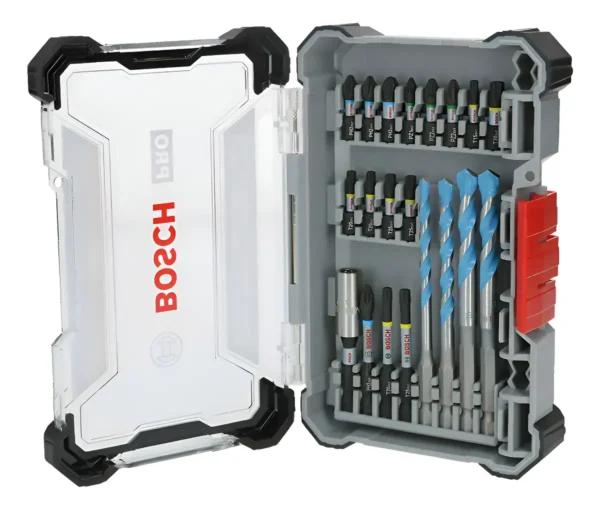 Set Puntas Mechas Destornillador Bosch Pro Impact 20pzs 1u83 Gris