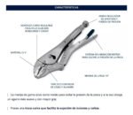 Pinza Fuerza Chapista Curva Regulable Bremen 10 Pul 7808 - Imagen 2