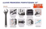 Llave Ajustable Bahco 10 Pulgadas Francesa Fosfatizada 8072 Negro - Imagen 3