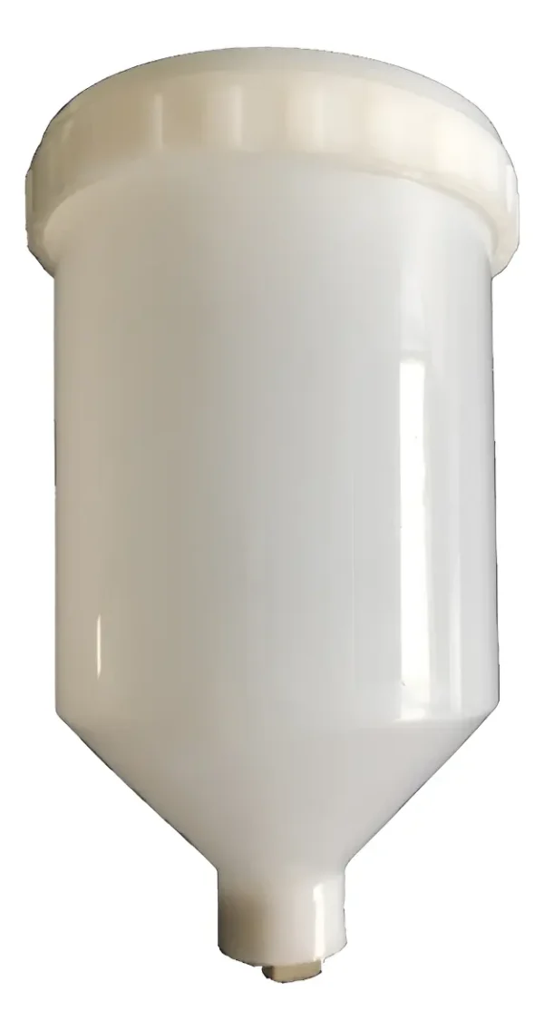 Taza Pistola De Pintar Hvlp Recipiente Plastico 600cc 6206 Blanco