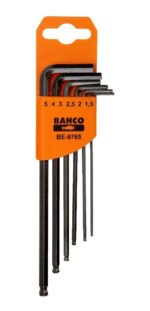 Juego Llaves Allen Bahco Hexagonal Milimétrica Be-9765 6pcs