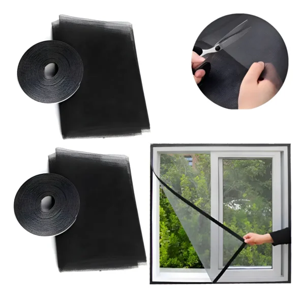 Mosquitero Suprabond Ventana 100x120 Cm Poliéster Negro