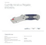 Cutter Cuchilla Trapezoidal Mango Curvo Plegable Bremen 8038 - Imagen 4