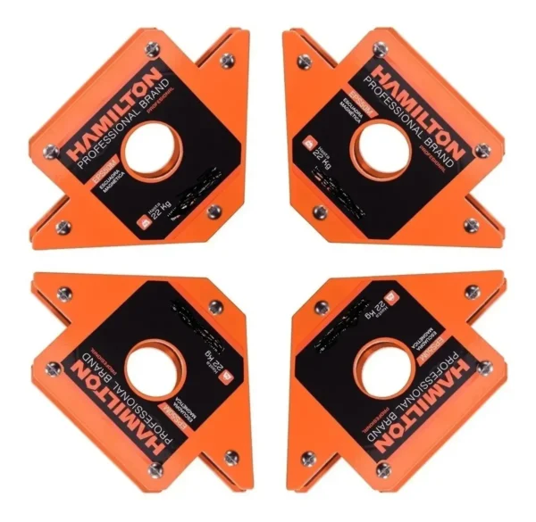 Escuadra Magnética Combo X4 Hamilton 22,6kg P/soldar Eps50m