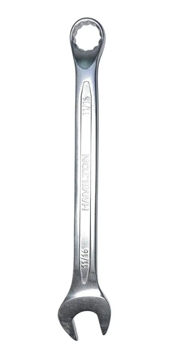 Llave Combinada Hamilton 11/16 Acero Vanadio Extra Wcp17 Plateado