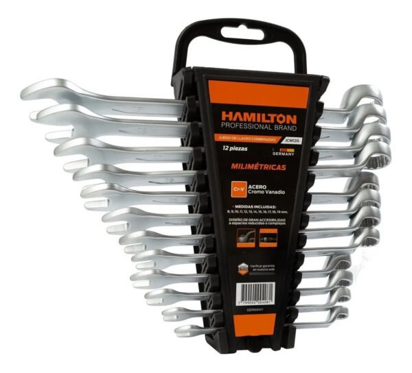 Llaves Combinadas Hamilton Juego 12 Pcs 8 A 19 Mm Mod:jcm12