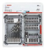 Set Mechas Acero Rapido Enc. 1/4 + Puntas Bosch Impact 35 Pz