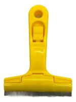 Raspin Raspador Con 3 Hojas Para Obleas Limpieza De Vidrios Amarillo