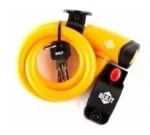 Linga Acero Seguridad Bulit 1m X 12mm C/2 Llaves Y Soporte Amarillo - Imagen 3