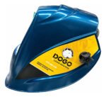 Máscara Para Soldar Dogo Hts-hm-gyb Fotosensible 4 Sensores Azul Lisa - Imagen 3