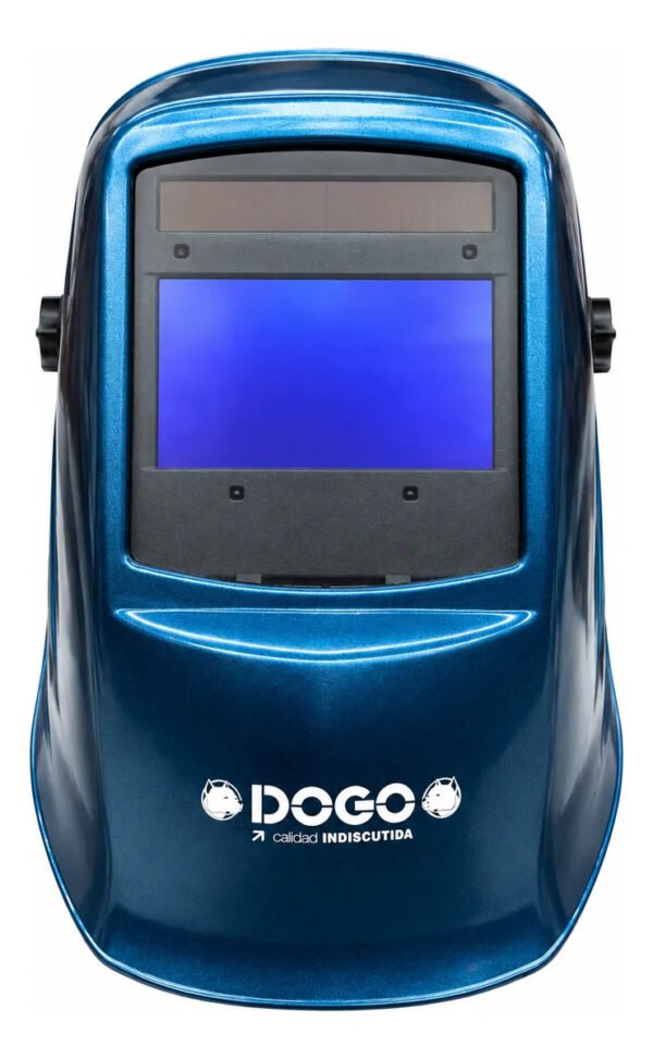 Máscara Para Soldar Dogo Hts-hm-gyb Fotosensible 4 Sensores Azul Lisa