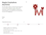 Regla Copiadora Aluminio Multiangulo Wembley 6 Pliegues 8893 Rojo - Imagen 3