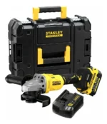 Amoladora Stanley Sbg710m1t 125mm 20v Brushless 1 Bateria Amarillo