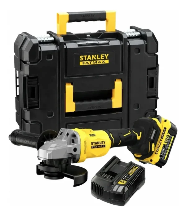 Amoladora Stanley Sbg710m1t 125mm 20v Brushless 1 Bateria Amarillo