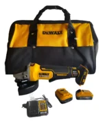 Amoladora Dewalt 20v + 2 Bat 5ah Powerstack + Cargador Amarillo