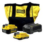 Kit Set 2 Bateria 2amp - 4 Amp Y Cargador Stanley Scb224ck
