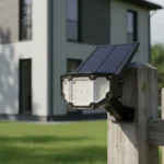 Estaca Solar Led Jardin Sensor Fotovoltaico Bateria Litio Ja Negro - Imagen 2
