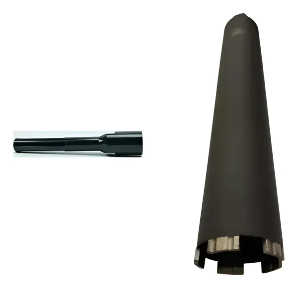 Kit Aliafor: Adaptador Vástago Sds Max + Mecha Corona Diamantada Hormigón 62mm