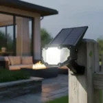 Estaca Solar Led Jardin Sensor Fotovoltaico Bateria Litio Ja Negro - Imagen 5