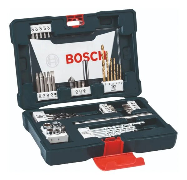 Set V-line Bosch Titanio 48 Accesorios Perforar Atornillar