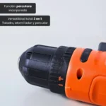 Taladro Atornillador Percutor 10m 12v Black+decker Bcd712vhd Naranja 50/60hz - Imagen 3