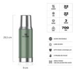 Termo Stanley Mate System Classic 800ml Color Verde Verde - Imagen 4