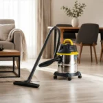 Aspiradora 12 Litros 1200w Tacho Acero Inox Seco Y Húmedo Amarillo - Imagen 4