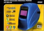 Máscara Para Soldar Dogo Hts-hm-gyb Fotosensible 4 Sensores Azul Lisa - Imagen 2