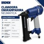 Clavadora Engrampadora Neumatica Bremen 10 - 40/50mm 8966 - Imagen 4