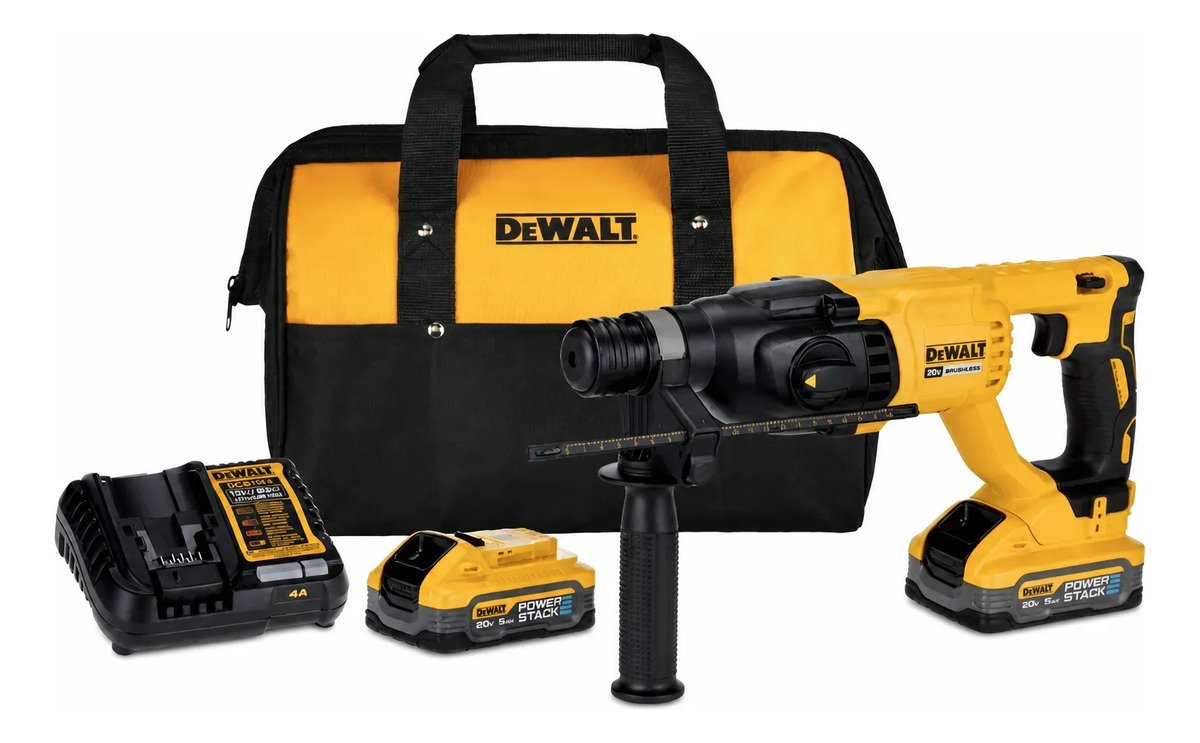 Martillo Rotopercutor 26mm Sds Plus Dewalt 20v Max Dch133h2 Amarillo Martillo Rotopercutor 26mm Sds Plus Dewalt 20v Max Dch133h2 Amarillo - Imagen 1