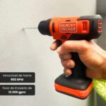 Taladro Atornillador Percutor 10m 12v Black+decker Bcd712vhd Naranja 50/60hz - Imagen 8