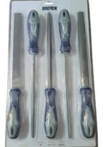 Set Kit 5 Limas Bremen Bastardas 8 Pulgadas 200mm Acero T12 - Imagen 2