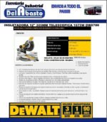 Sierra Ingletadora Cabezal Desplazable 305mm Dewalt Dws780 - Imagen 2
