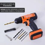 Taladro Atornillador Percutor 10m 12v Black+decker Bcd712vhd Naranja 50/60hz - Imagen 4