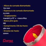 Mecha Copa Diamantada 65mm Mamposteria Aire Acondicionado - Imagen 4