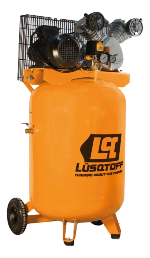 Compresor Aire Vertical Lusqtoff Bicilíndrico 3hp 150l 380v Naranja 50 Hz Trifásica