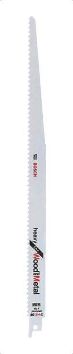 Hoja Sierra Sable Bosch S1411df 300mm Madera Metal Pack X2