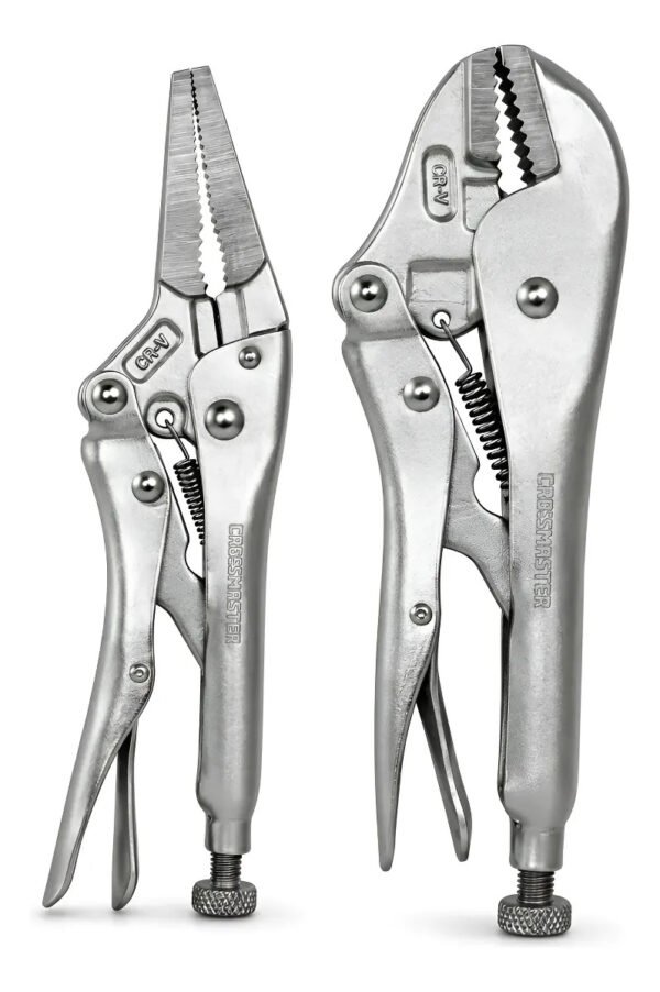 Set Pinzas De Presión Crossmaster 2 Piezas Larga Y Recta