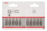 Set Puntas Atornillador Bosch Torx T20 X25mm X 10 Unid