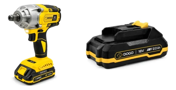 Kit Dogo: Llave De Impacto Brushless 18v + Batería Ion Litio 18v 2ah