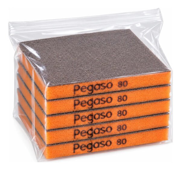Esponja Abrasiva Rectangular Flexible X5 Unid Pegaso Peab-80 80
