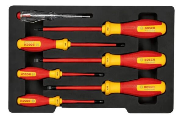 Juego De Destornilladores Bosch 1000v Philips Vde 7 Piezas